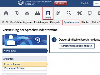 Sprechstunden �bersicht