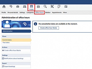 Sprechstunden �bersicht en